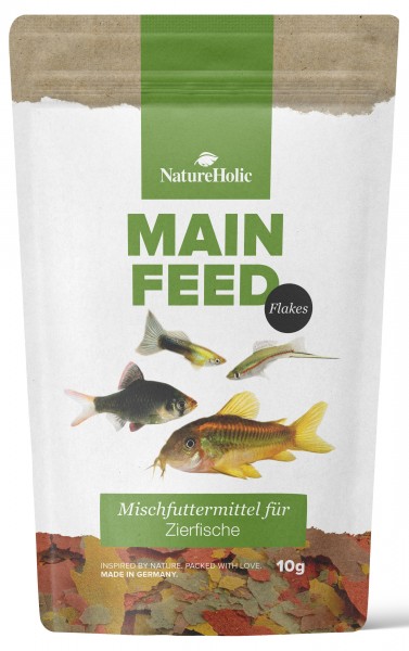 NatureHolic Main Feed "Flake" - Ornamental Fish Main Feed - 50ml